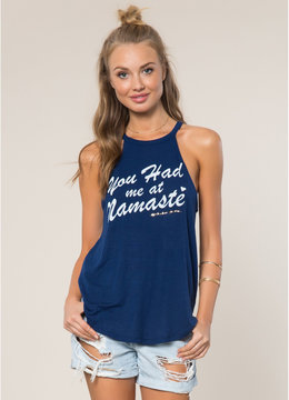 SPIRITUAL GANGSTER NAMASTE SCRIPT LUNA TANK