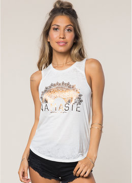 SPIRITUAL GANGSTER NAMASTE SUN MUSCLE TANK