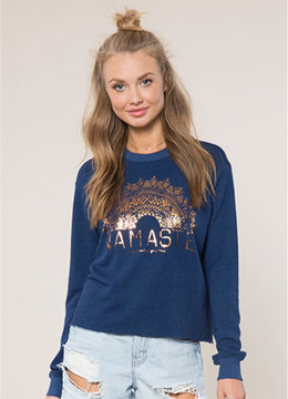 SPIRITUAL GANGSTER NAMASTE SUN RAYS PULLOVER