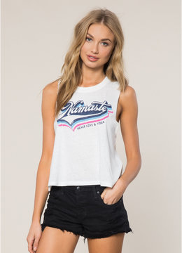 SPIRITUAL GANGSTER RETRO NAMASTE MUSCLE TEE