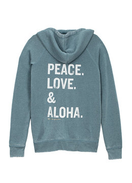 SPIRITUAL GANGSTER STACKED DHARMA ZIP SWEATER