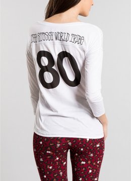 STUSSY FOOTBALL CREW TEE clothing tops