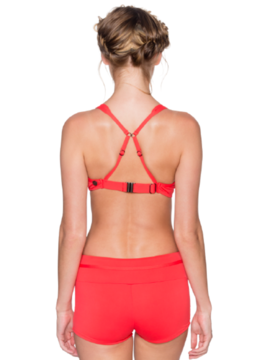 SWIM SYSTEMS CARDINAL RED AVALON DCUP TOP swim separates