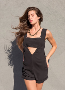 TAVIK WARD LOW V-NECK ROMPER