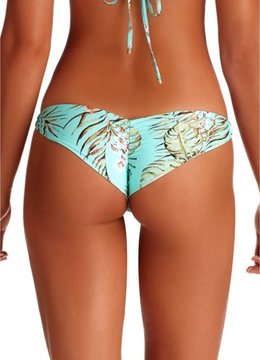 VITAMIN A BLUE LAGOON SAMBA RUCHED BOTTOM swim separates