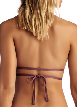 VITAMIN A SERRA KEYHOLE WRAP TOP swim separates