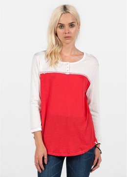 VOLCOM BLOCK IT HENLEY clothing tops
