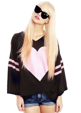 WILDFOX BAREFOOT HEART LONG SLEEVE clothing intimates