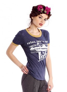 WILDFOX ITALY LIFE TEE clothing tops