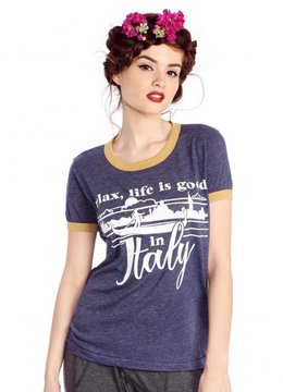 WILDFOX ITALY LIFE TEE