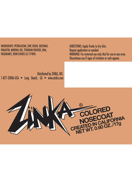 ZINKA ZINC COLORED NOSECOAT accessories beach essentials