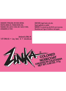 ZINKA ZINC COLORED NOSECOAT accessories beach essentials