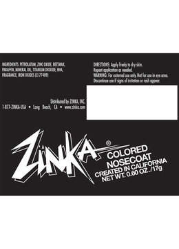 ZINKA ZINC COLORED NOSECOAT accessories beauty