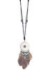 BEACH SPECIALS CONCH AND FEATHER NECKLACE accessories jewelry