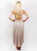 BEACH SPECIALS HI-LO STRAPLESS SMOCKED MAXI clothing dresses