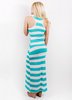 BEACH SPECIALS RUGBY STRIPE RACER TANK MAXI clothing dresses