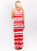 BEACH SPECIALS STRIPE RACERBACK MAXI DRESS clothing dresses