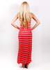 BEACH SPECIALS STRIPE SMOCK TOP TUBE MAXI clothing dresses