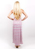 BEACH SPECIALS STRIPE SMOCK TOP TUBE MAXI clothing dresses